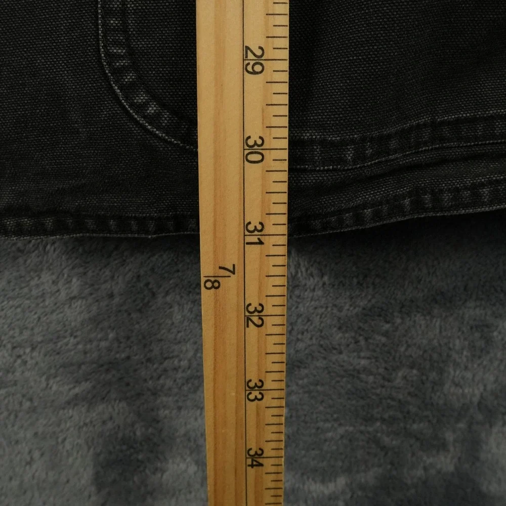 VTG Polo Ralph Lauren Chore Jacket Mens XL‎ Black Canvas Corduroy Trim Utility